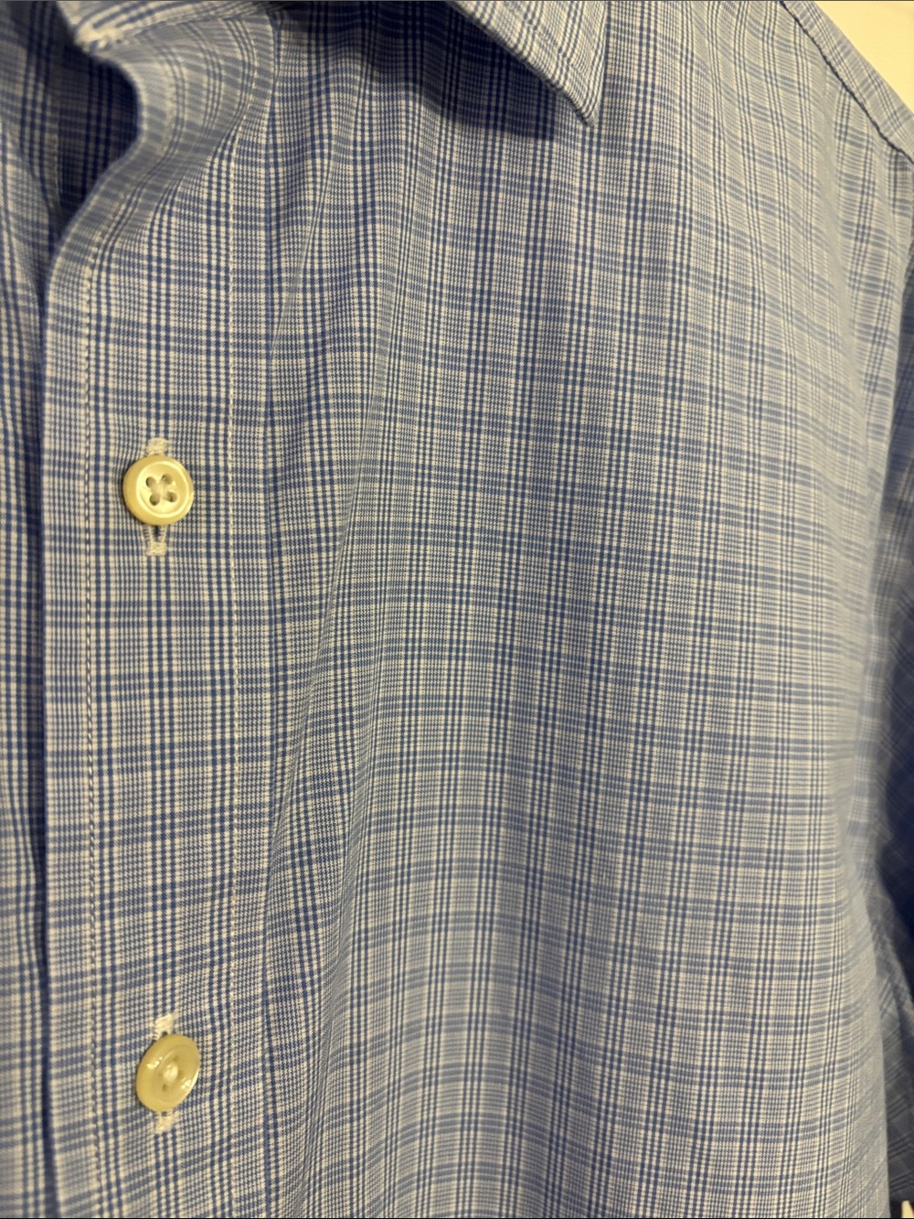 Polo Ralph Lauren Plaid Dress Shirt 16.5 34/35 Blue